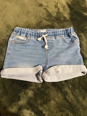 Epic Threads Light Blue Denim Roll-Cuff Kids Shorts